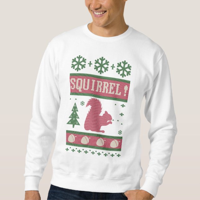 Sweatshirt Noël d'écureuil (Devant)