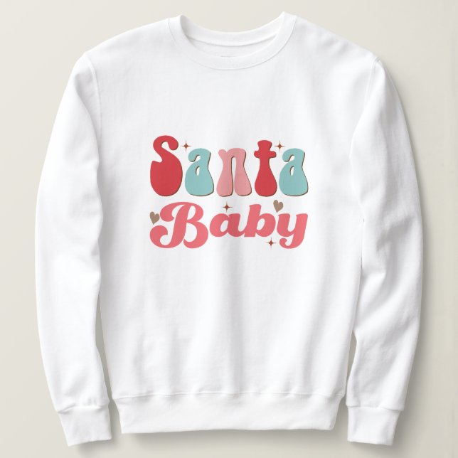 Sweatshirt Noël des bébés père Noël (Design devant)
