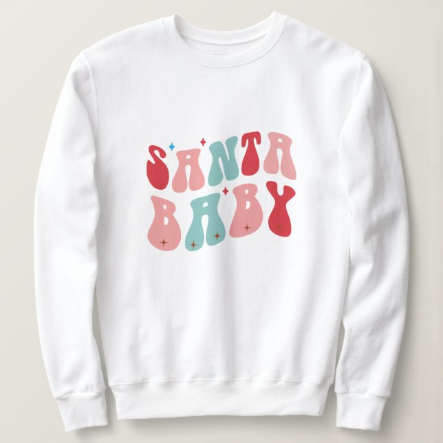 Sweatshirt Noël des bébés père Noël (Design devant)