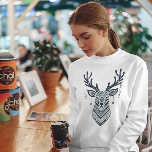 Sweatshirt Noël des cerfs scandinaves (Créateur téléchargé)