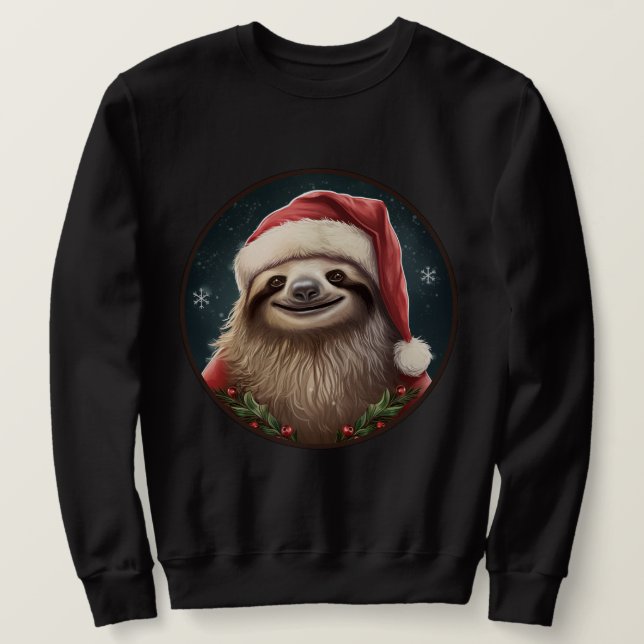 Sweatshirt Noël des paresseux (Design devant)