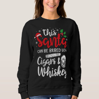 Sweatshirt Noël Drôle Ce Père Noël Peut Être Briqué Avec Ciga