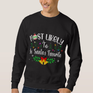 Sweatshirt Noël Drôle Les Plus Susceptibles D'Être Père Noël