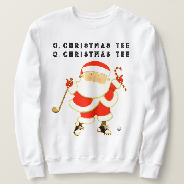 Sweatshirt Noël du golf (Design devant)