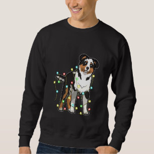 Sweatshirt Noël éclaire l'Amoureux des chiens berger australi