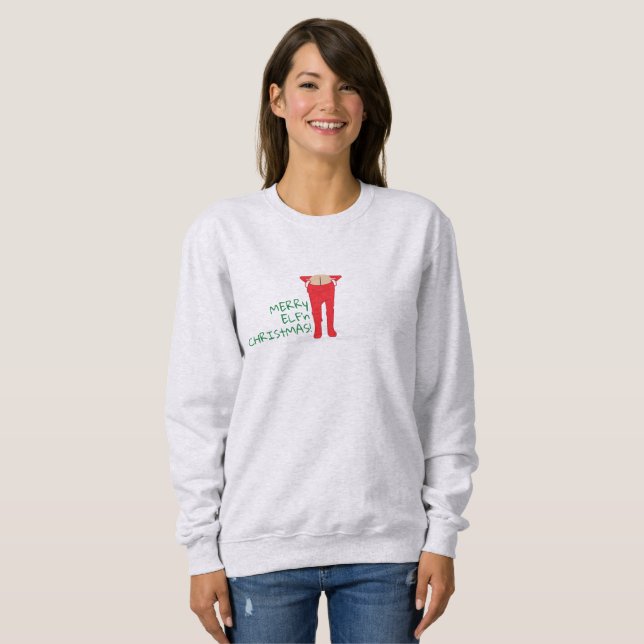 Sweatshirt Noël Elf'n Elf Moon (Devant entier)