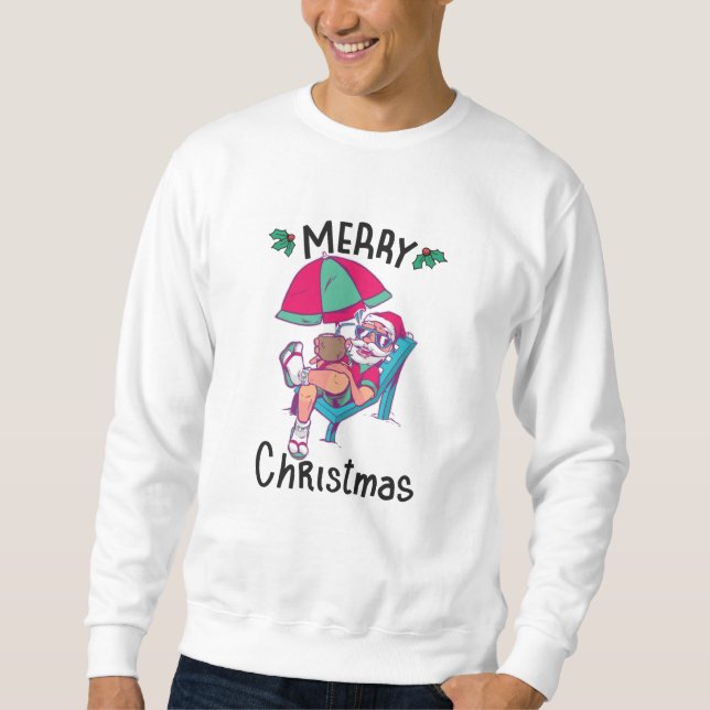Sweatshirt Noël en juillet (Devant)