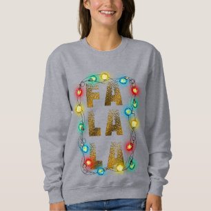 Sweatshirt Noël fa la t-shirt design xmas carols