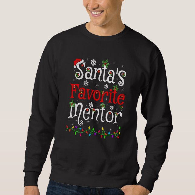 Sweatshirt Noël Favori Mentor Père Noël (Devant)