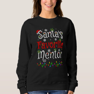 Sweatshirt Noël Favori Mentor Père Noël