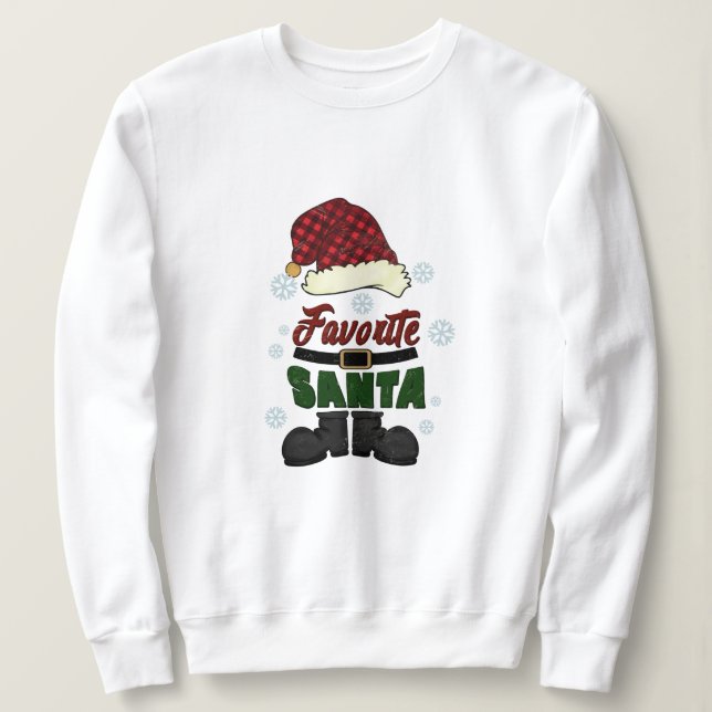 Sweatshirt Noël favori Père Noël (Design devant)