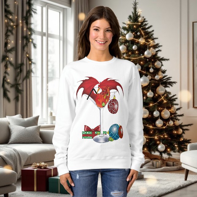 Sweatshirt Noël Fête Joie Dragon (Créateur téléchargé)