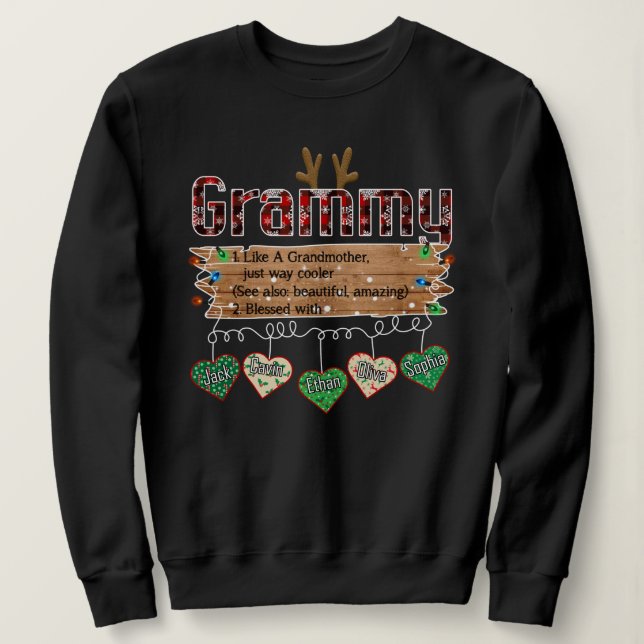 Sweatshirt Noël Grammy (Design devant)