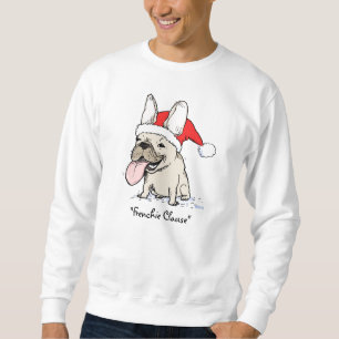 Sweatshirt Noël humoristique de chien de Frenchie de vacance