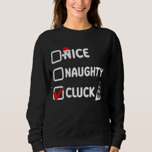 Sweatshirt Noel joli cochonne, poule de Noël cl