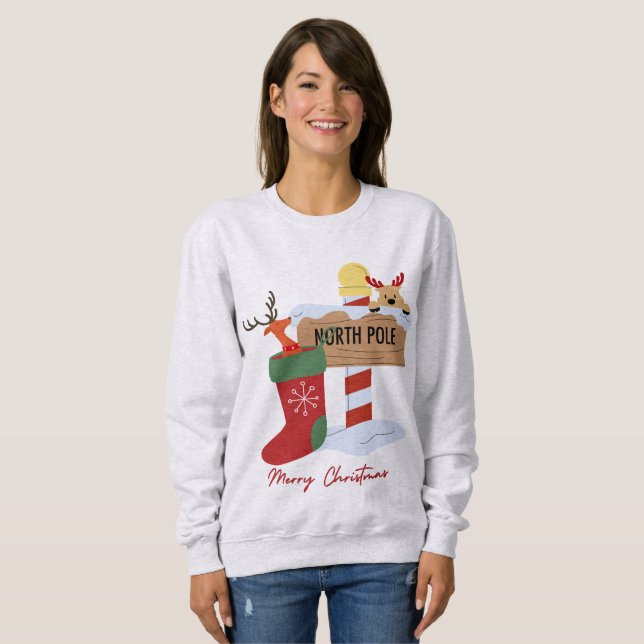 Sweatshirt Noël joyeux (Devant entier)