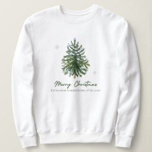 Sweatshirt noël, joyeux et lumineux, joyeux, moderne, rétro t