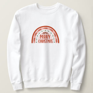 Sweatshirt noël, joyeux et lumineux, joyeux, moderne, rétro t
