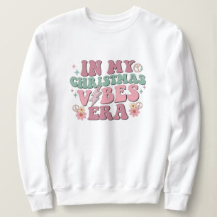 Sweatshirt noël, joyeux et lumineux, joyeux, moderne, rétro t