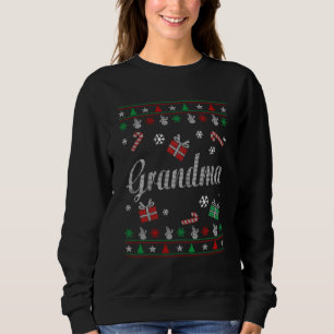 Sweatshirt Noël laid de la grand-maman
