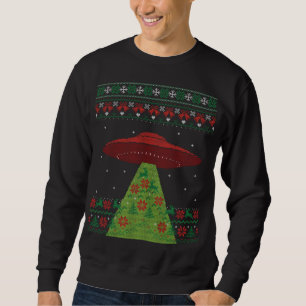 Sweatshirt Noël laid rouge et vert OVNI