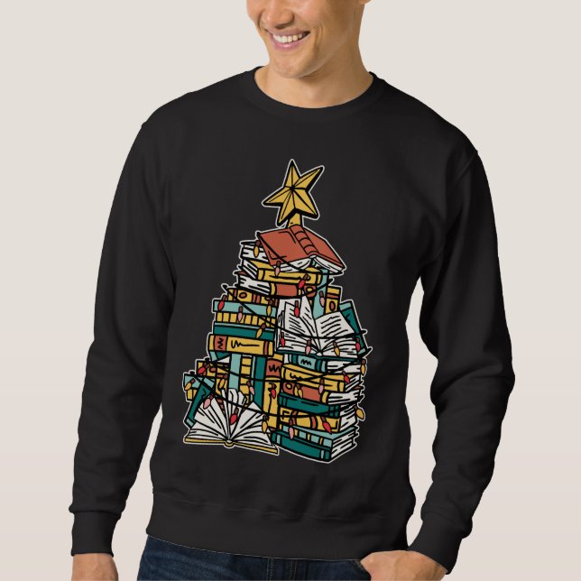 Sweatshirt Noël Lover Xmas Tree Lecture Nerd (Devant)