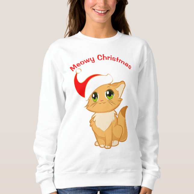 Sweatshirt Noël Meowy (Devant)
