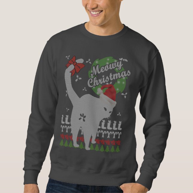 Sweatshirt Noël Meowy (Devant)