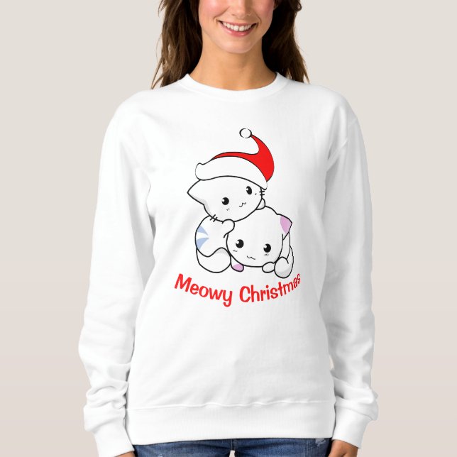 Sweatshirt Noël Meowy (Devant)