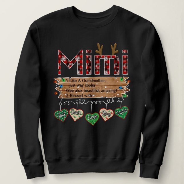 Sweatshirt Noël Mimi (Design devant)