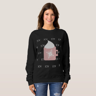 Sweatshirt Noël Mug Snowflake Joie hiver