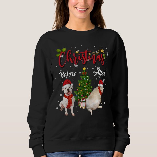 Sweatshirt Noël Pitbull (Devant)