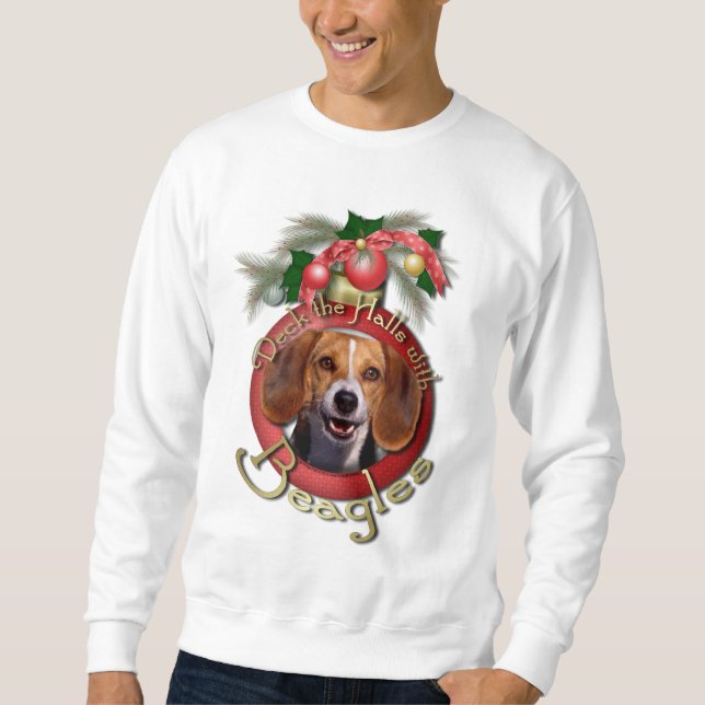 Sweatshirt Noël - plate-forme les halls - beagles (Devant)