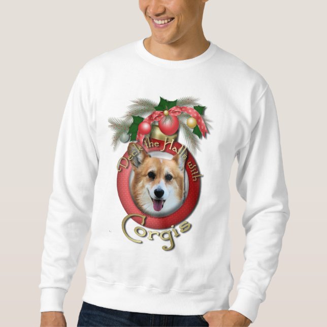 Sweatshirt Noël - plate-forme les halls - Corgis - Owen (Devant)
