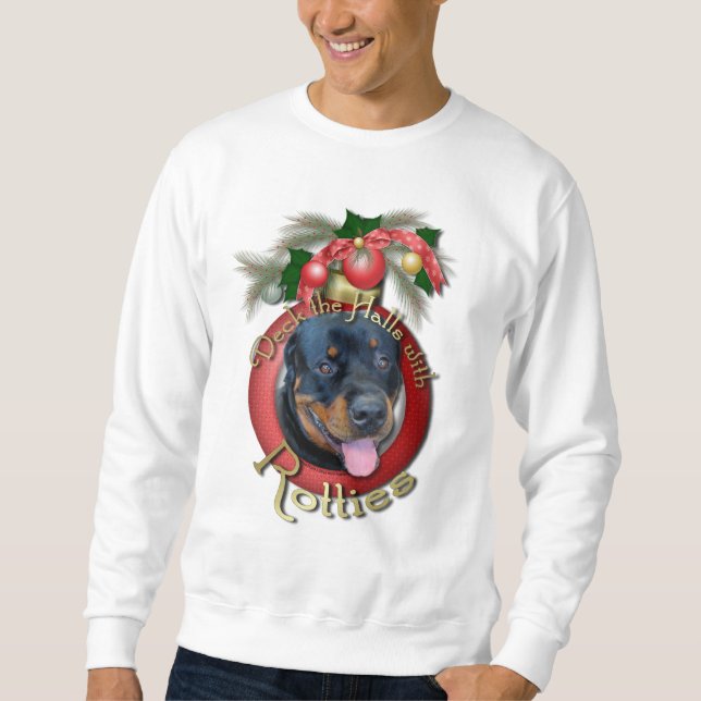 Sweatshirt Noël - plate-forme les halls - Rotties - Harley (Devant)