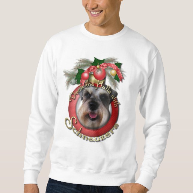 Sweatshirt Noël - plate-forme les halls - Schnauzers (Devant)