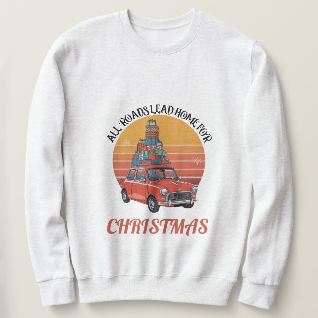 Sweatshirt Noël Rétro (Design devant)