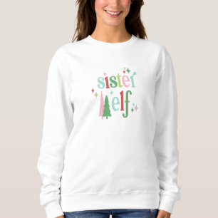 Sweatshirt Noël Retro Pastel   Soeur Elf