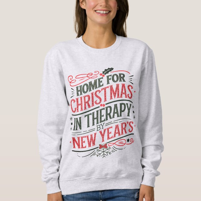Sweatshirt Noël sarcastique  (Devant)