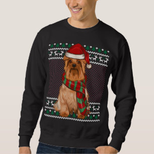 Sweatshirt Noël Silencieux Chien de Noël Chien de Terrier Sil