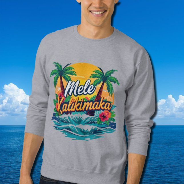 Sweatshirt Noël tropical de Mele Kalikimaka (Créateur téléchargé)