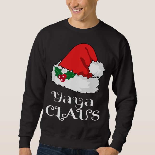 Sweatshirt Noël Yaya Claus Correspondant Pyjama Santa Hat X-m (Devant)