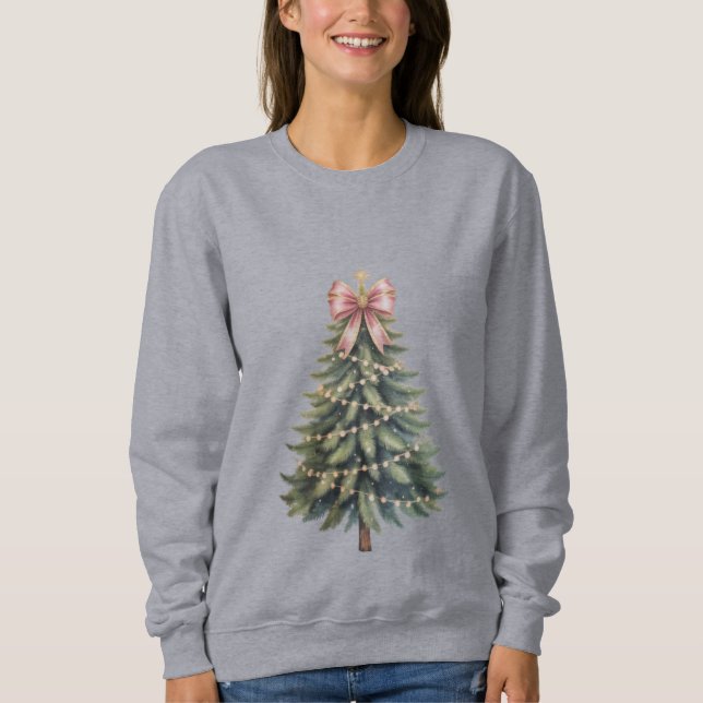 Sweatshirt Noeud de sapin de Noël Coquette Xmas (Devant)