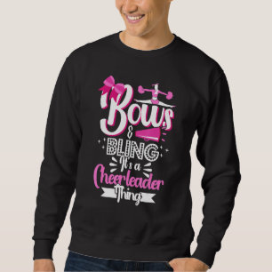 Sweatshirt Nœuds de Cheerleading & Bling C'est Une Chose de C