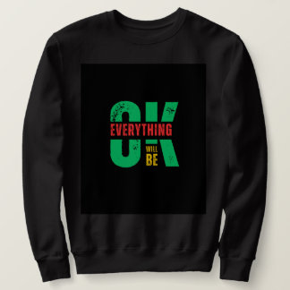 Sweatshirt noir à manches longues