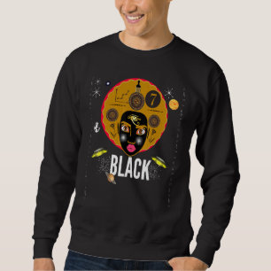 Sweatshirt Noir - Kemetic Egyptian Ankh Black Girl Magic Mel