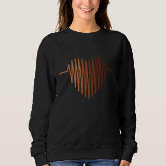 Sweatshirt Noir Mélanine Peau Tonalité Coeur Noir Histoire P