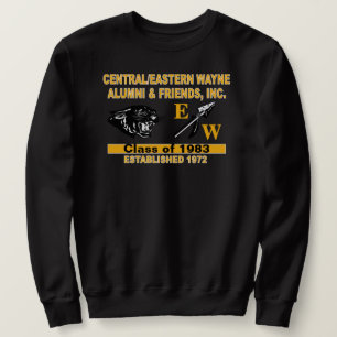 Sweatshirt noir Panther et EW
