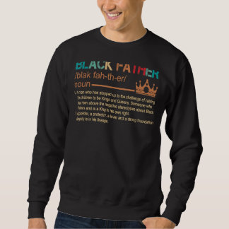 Sweatshirt Noir Père Noun Père Day Classique