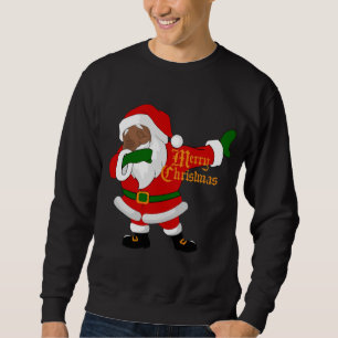 Sweatshirt noir santa claus
